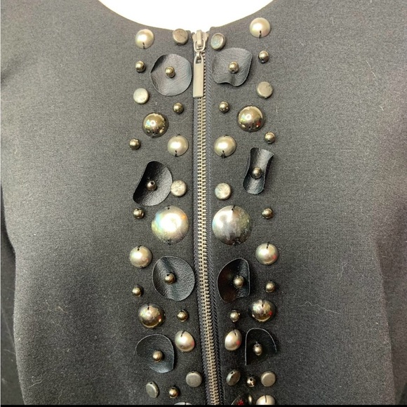 Ruby Rd. Black Embellished Zip Front Blazer 18 NWT - Picture 2 of 9
